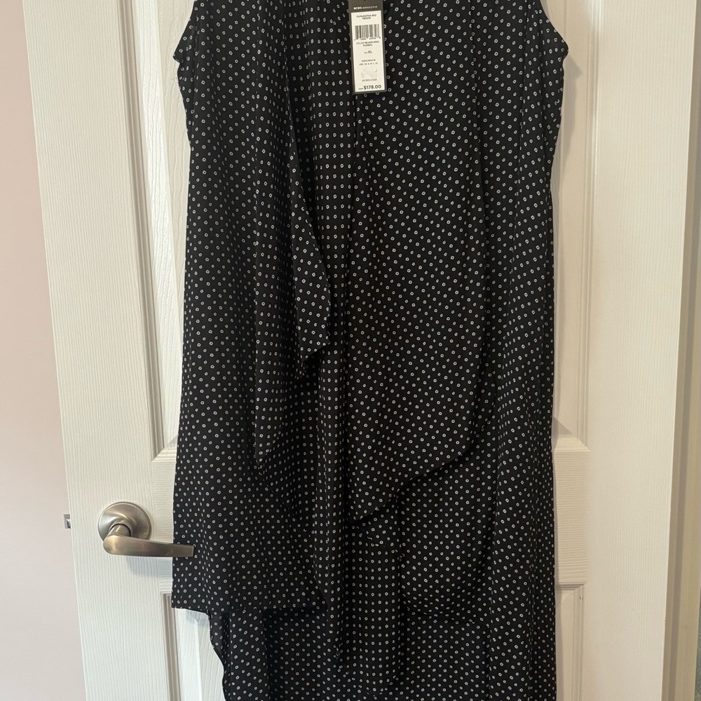 Elegant Black and White Dress